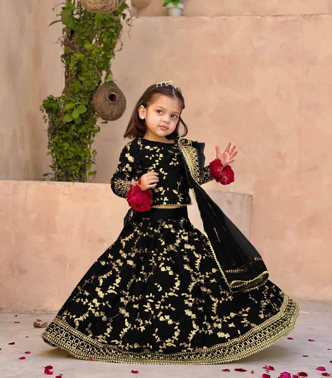 Zar-e-Mehak 3-Piece Embroidered Kids Suit