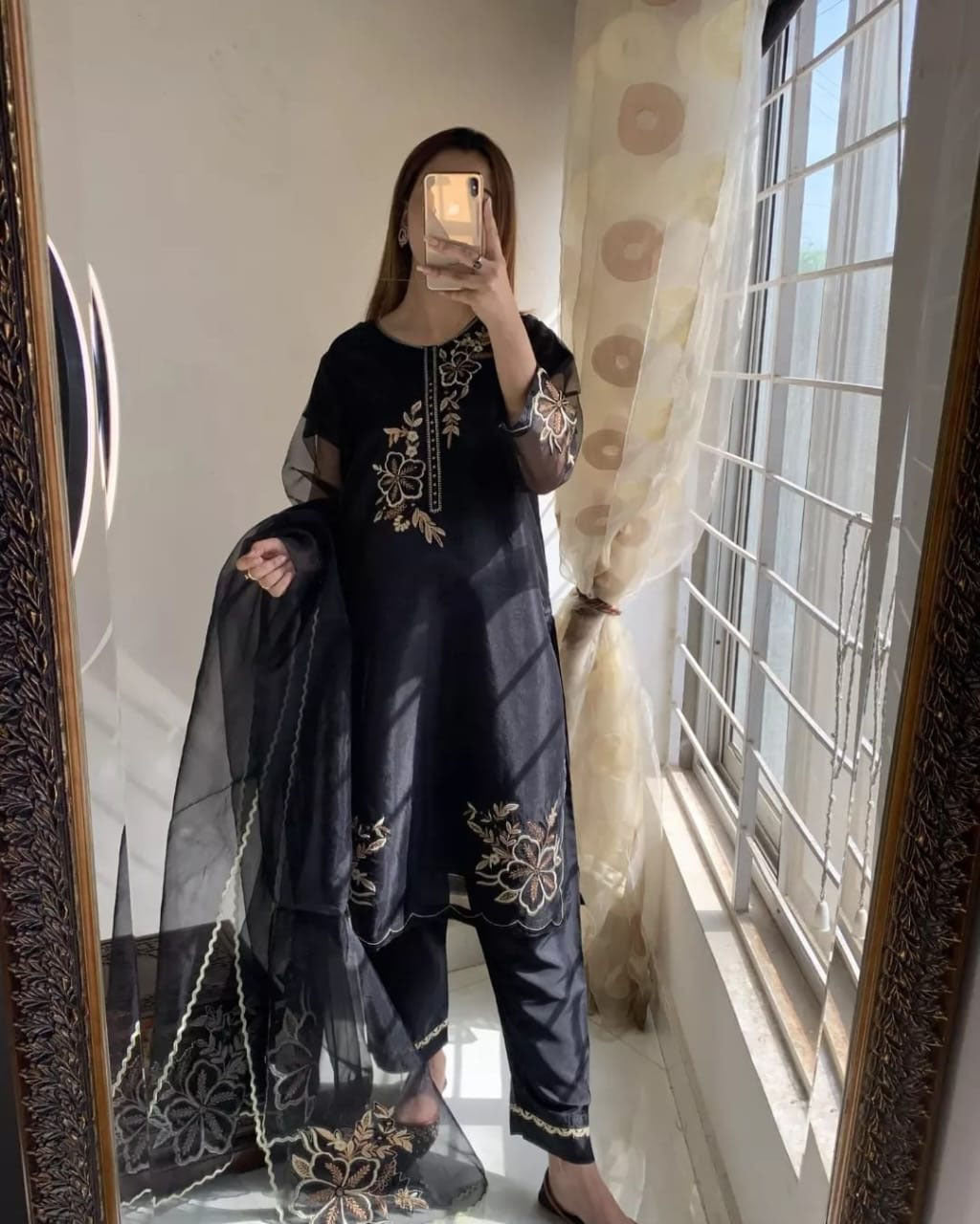 Aarohi 3-Piece Embroidered Suit