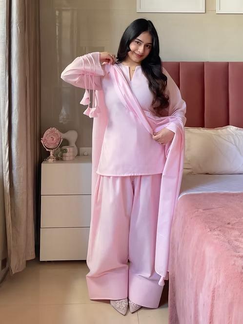 Rose 3-Piece With Farshi Shalwar