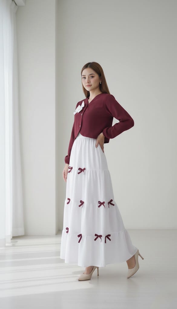 Noor-e-Zehra 2-Piece Bow Skirt and Top