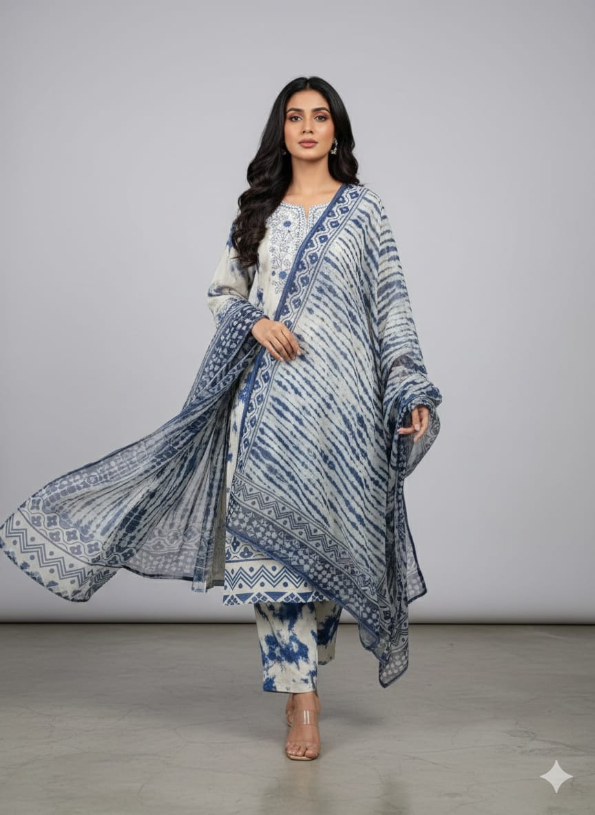Mehr-e-Noor 3-Piece Suit