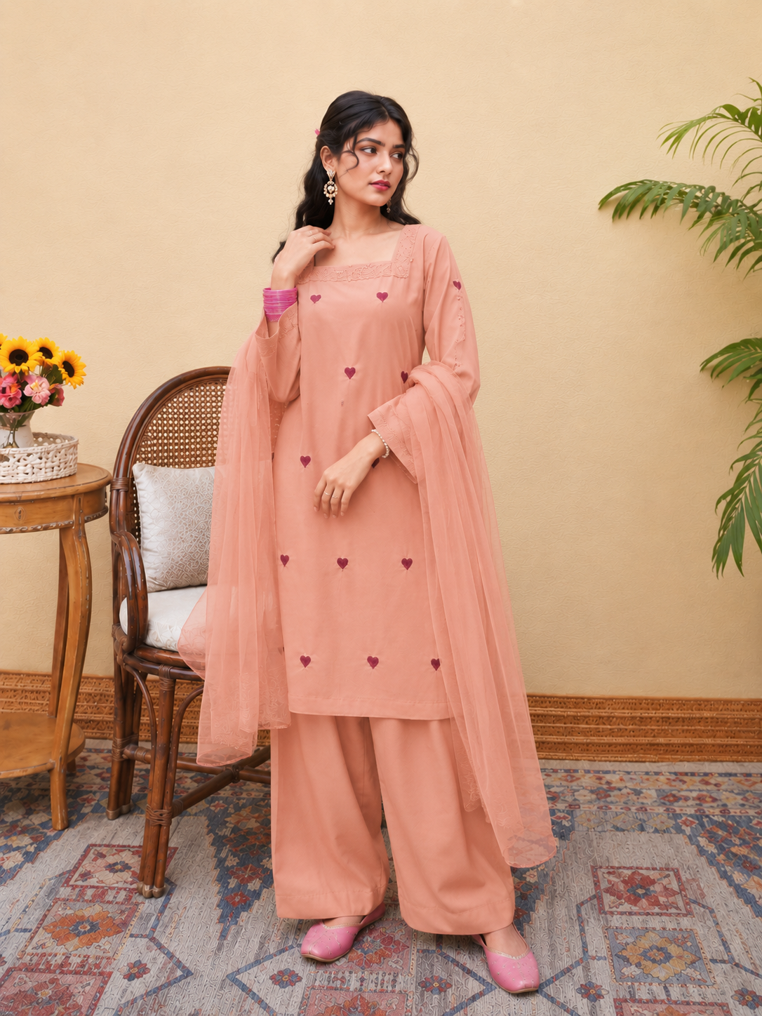 Peach Petal 3-Piece Suit