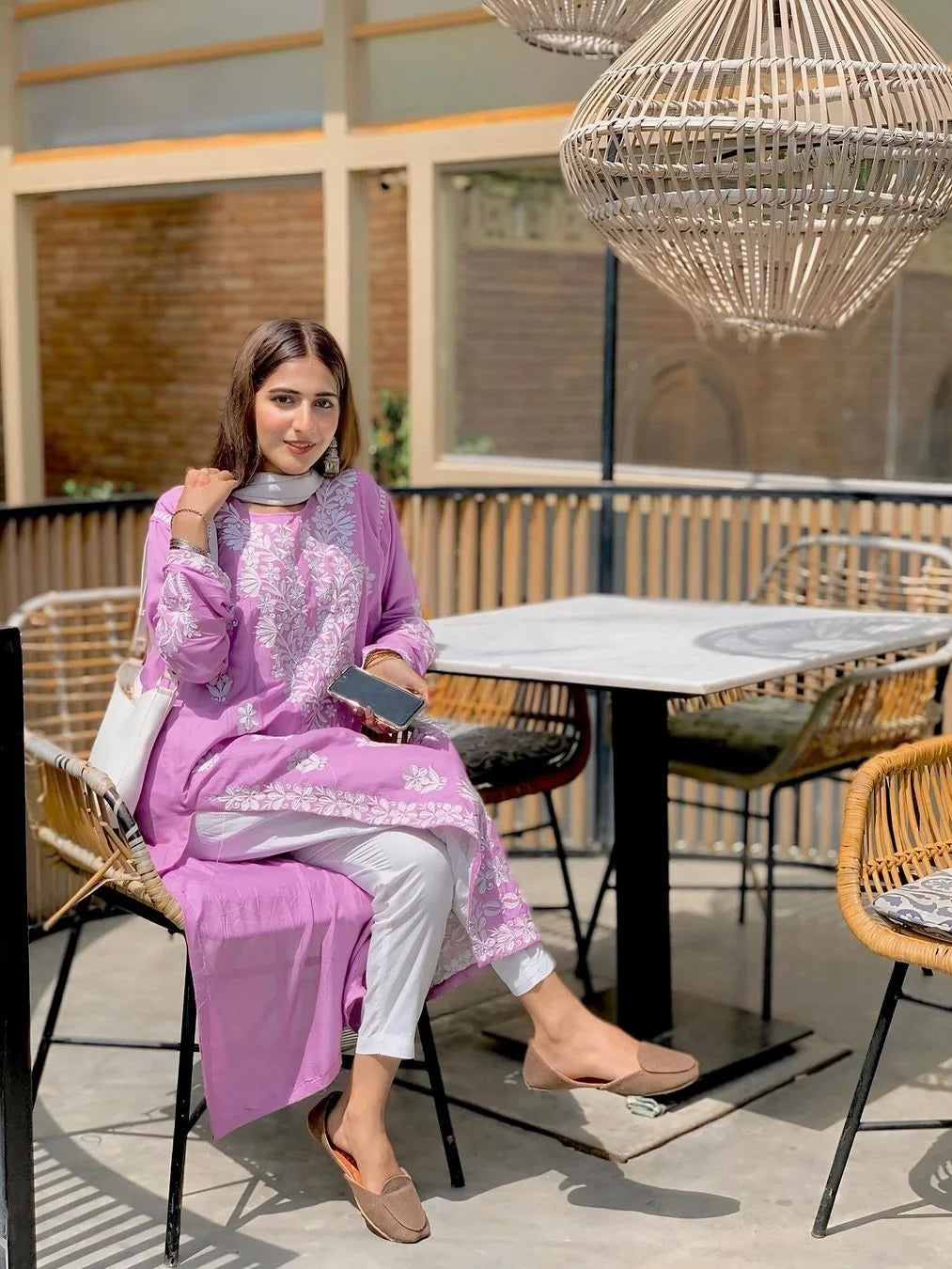Indian Modest Embroidered Kurti
