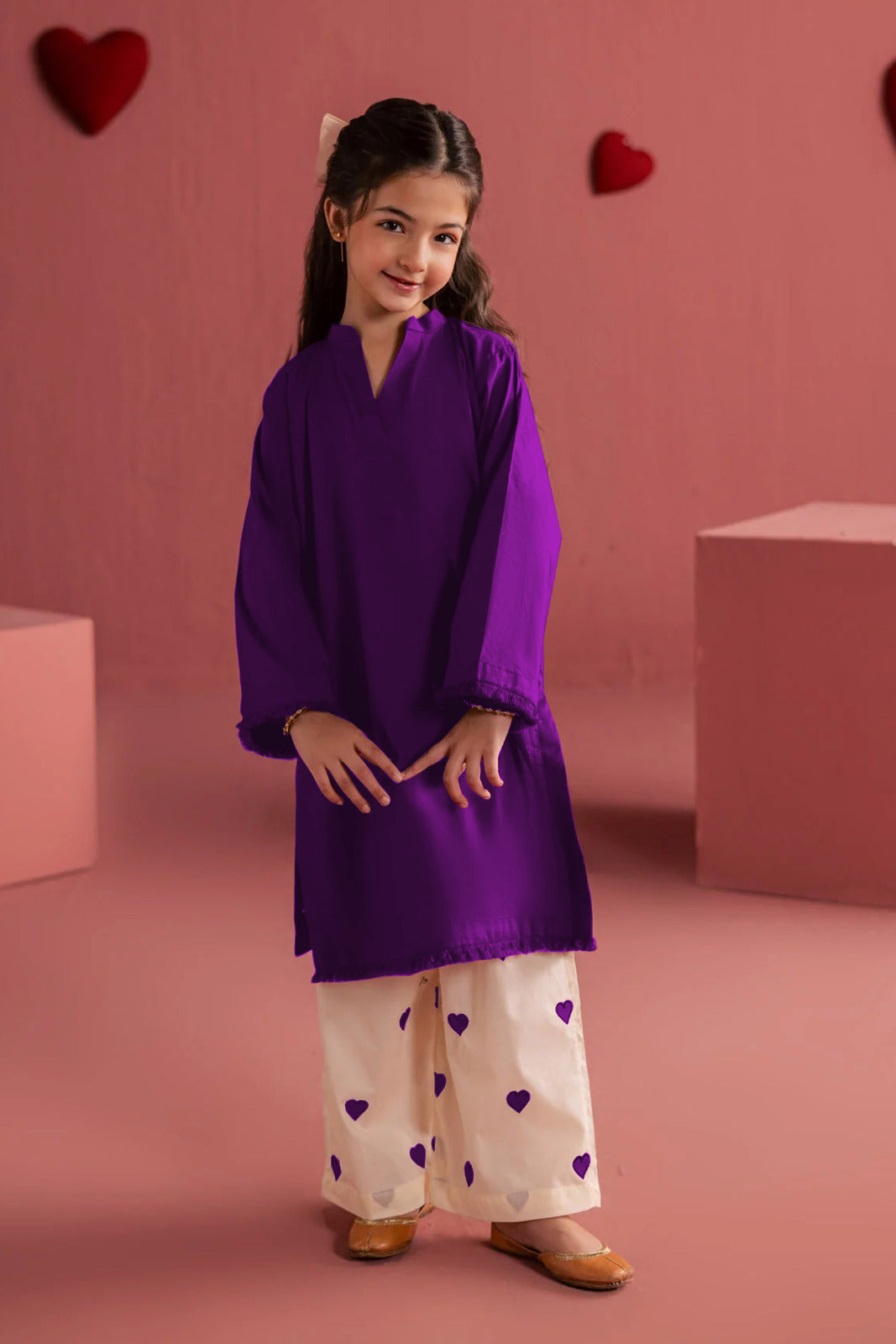 Kids Sweet Heart 2-Piece Co-ord Set