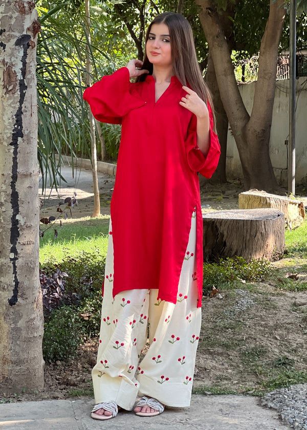 Cherry 2-Piece Farshi Shalwar Suit