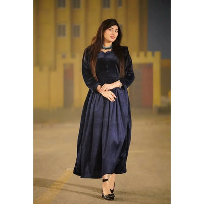 Husn-e-Adaa Velvet Frock