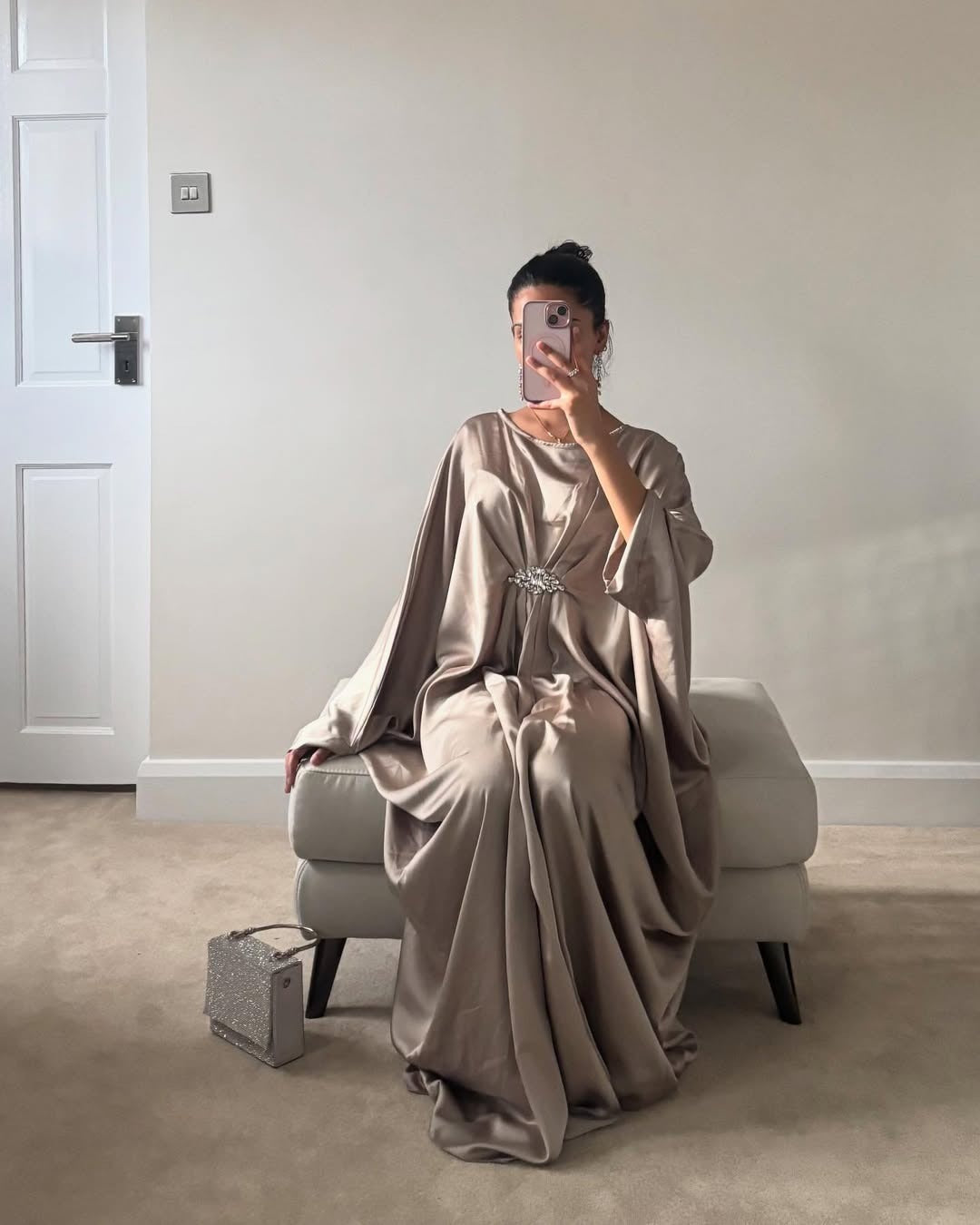 Hinaz Silk Kaftan