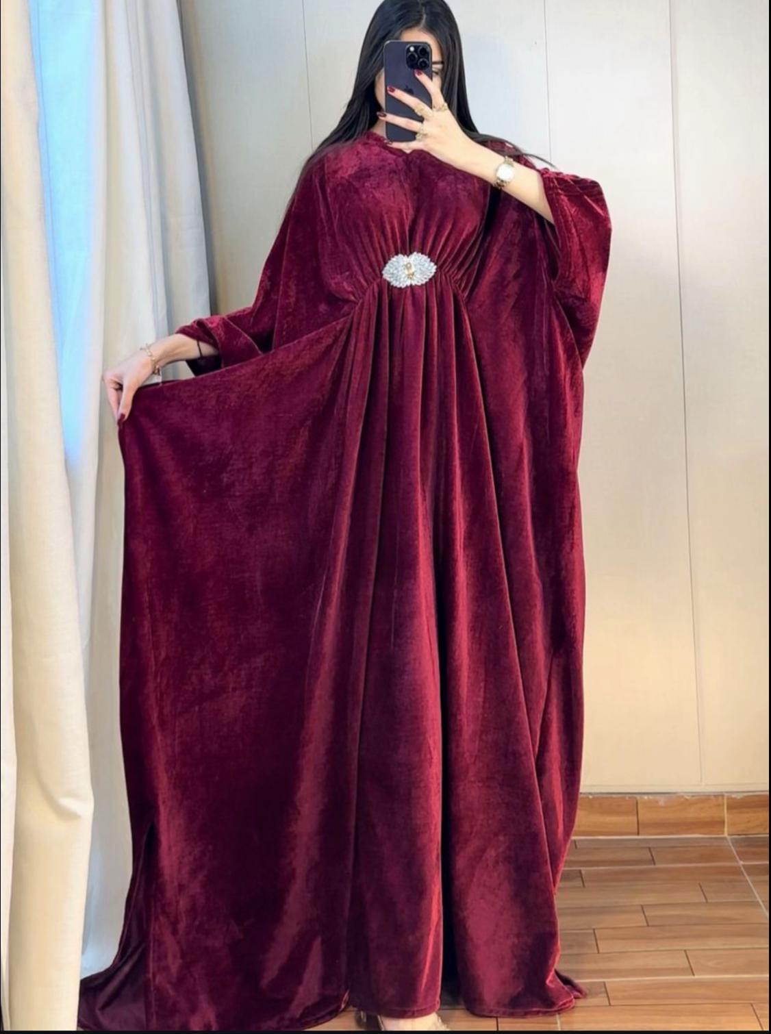Mehar-e-Naz Velvet & Silk Kaftan