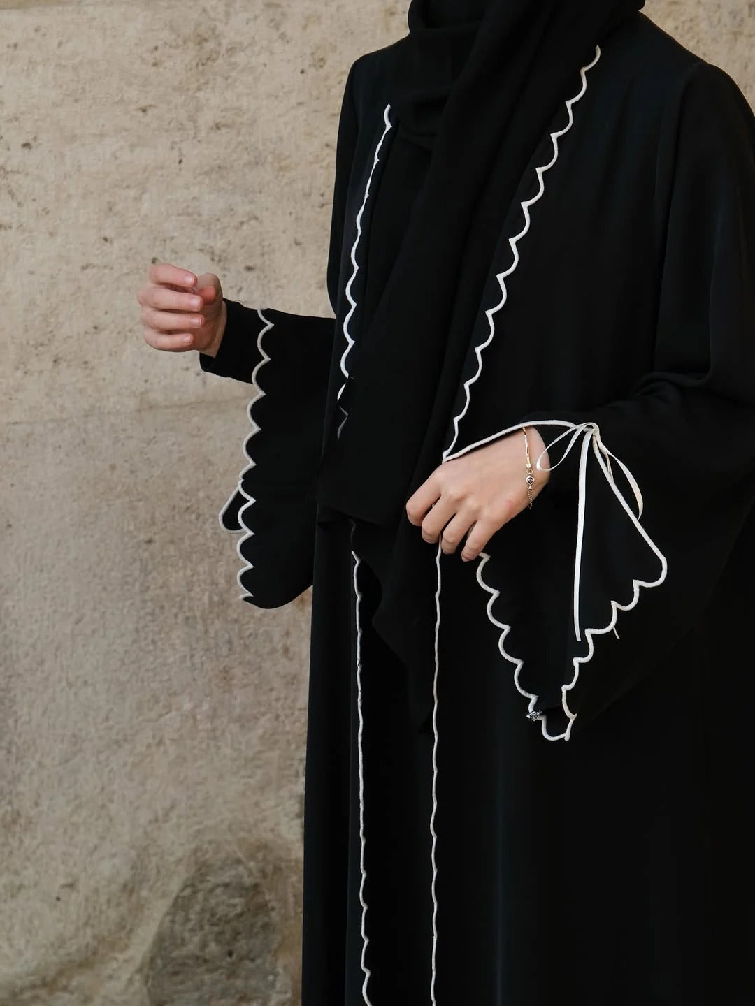 Classy Lace Work Abaya