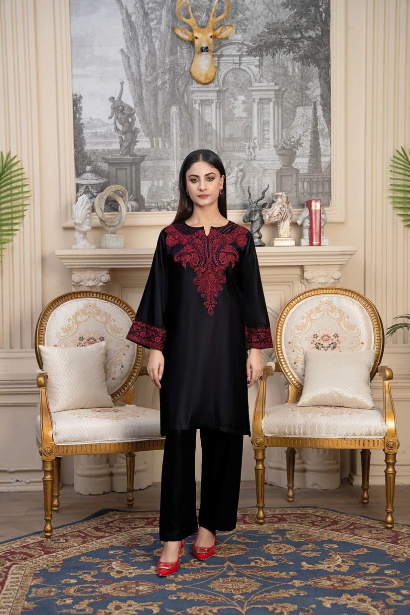 Nayab 3-Piece Embroidered Suit
