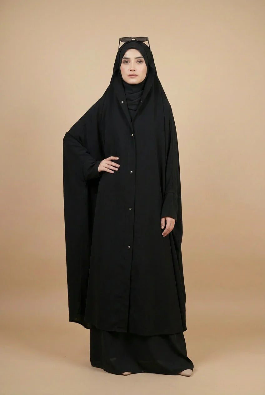 Irani Chadar Front Button Style