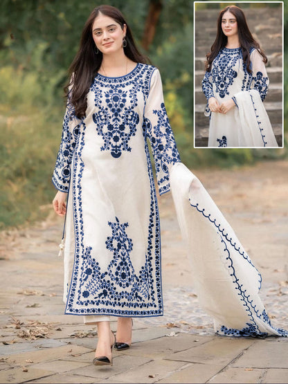 Aaraish 3-Piece Embroidered Suit
