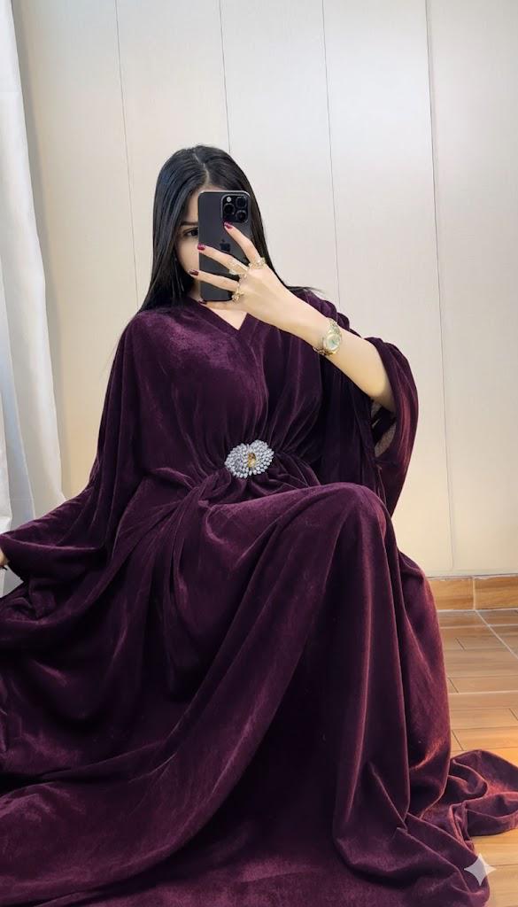 Mehar-e-Naz Velvet & Silk Kaftan