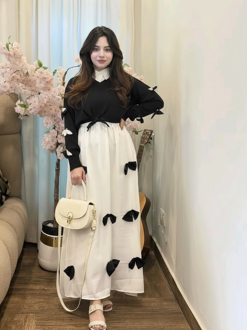 Nazakat 2-Piece Bow Maxy & Jacket