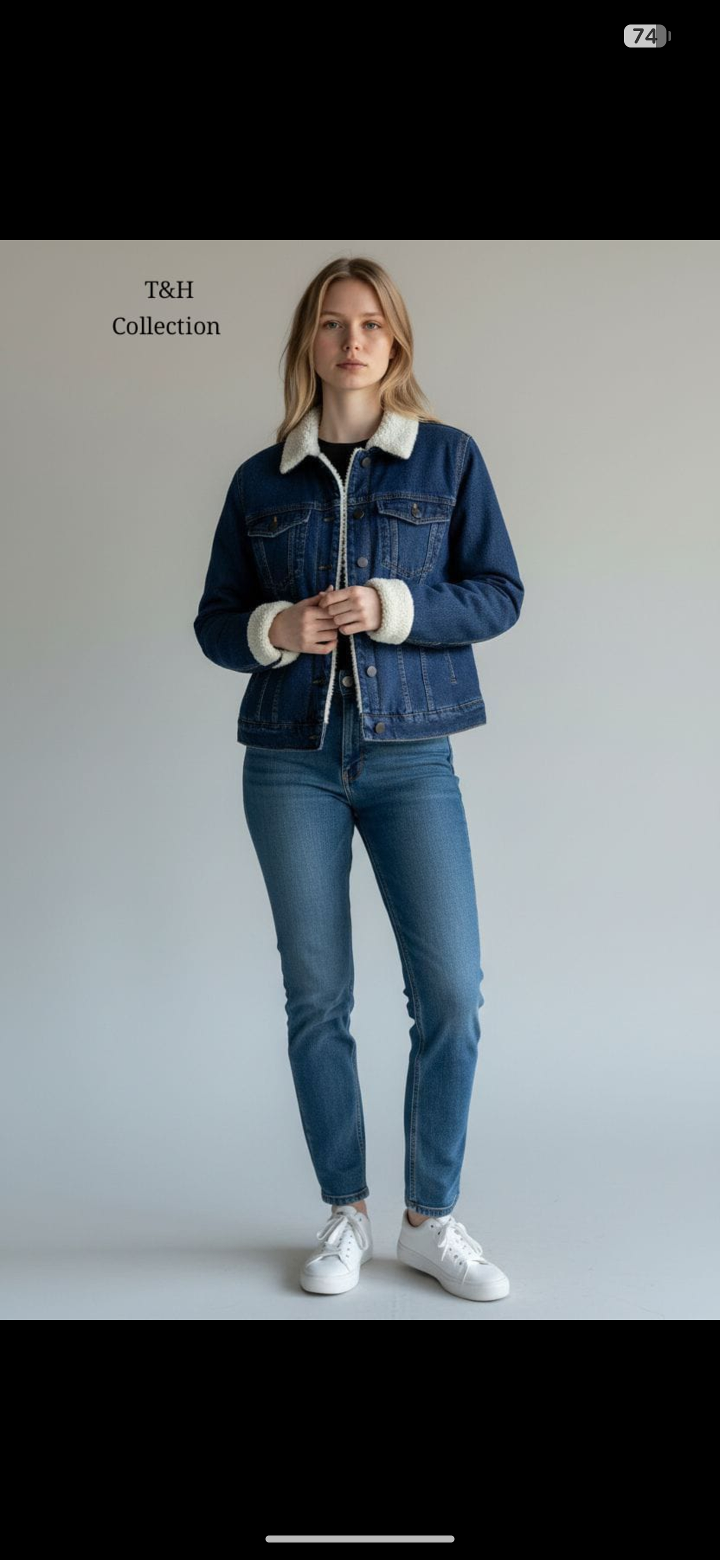 Denim Fur Jacket for Women