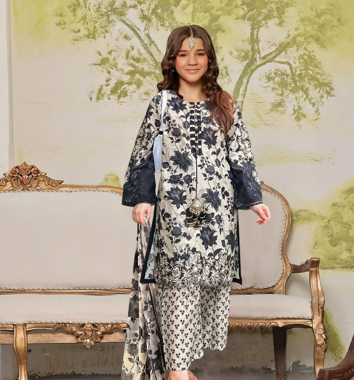 Phool Pari 3-Piece Kids Suit