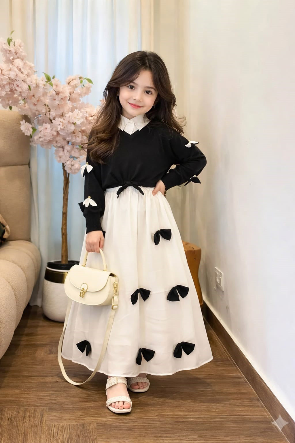 Kids Bow Western Maxy With Top