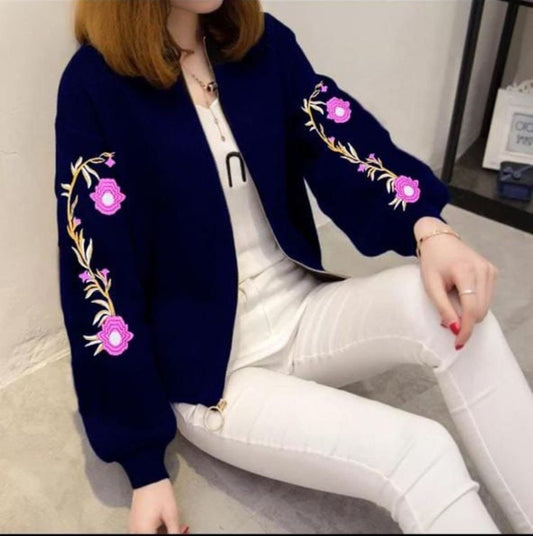Zarbaft Embroidered Zipper Jacket