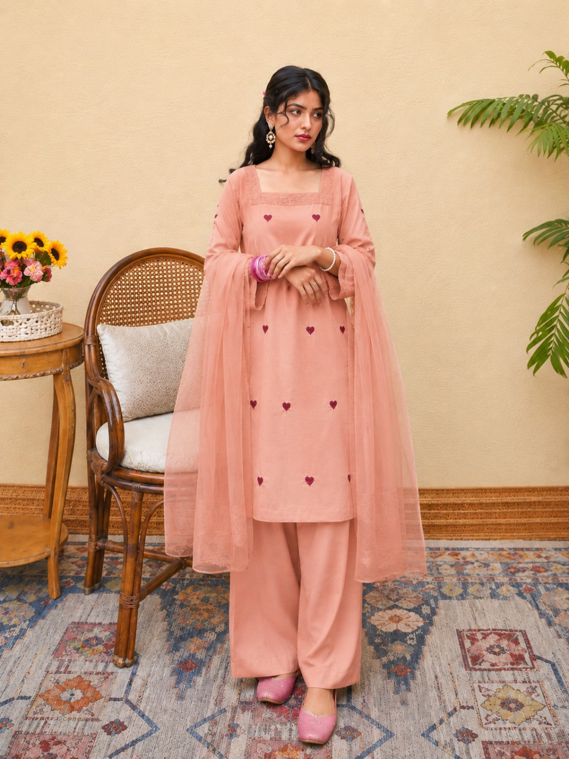 Peach Petal 3-Piece Suit