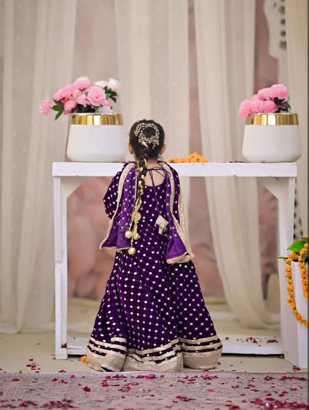 Meher Kids 3-Piece Suit With Bag