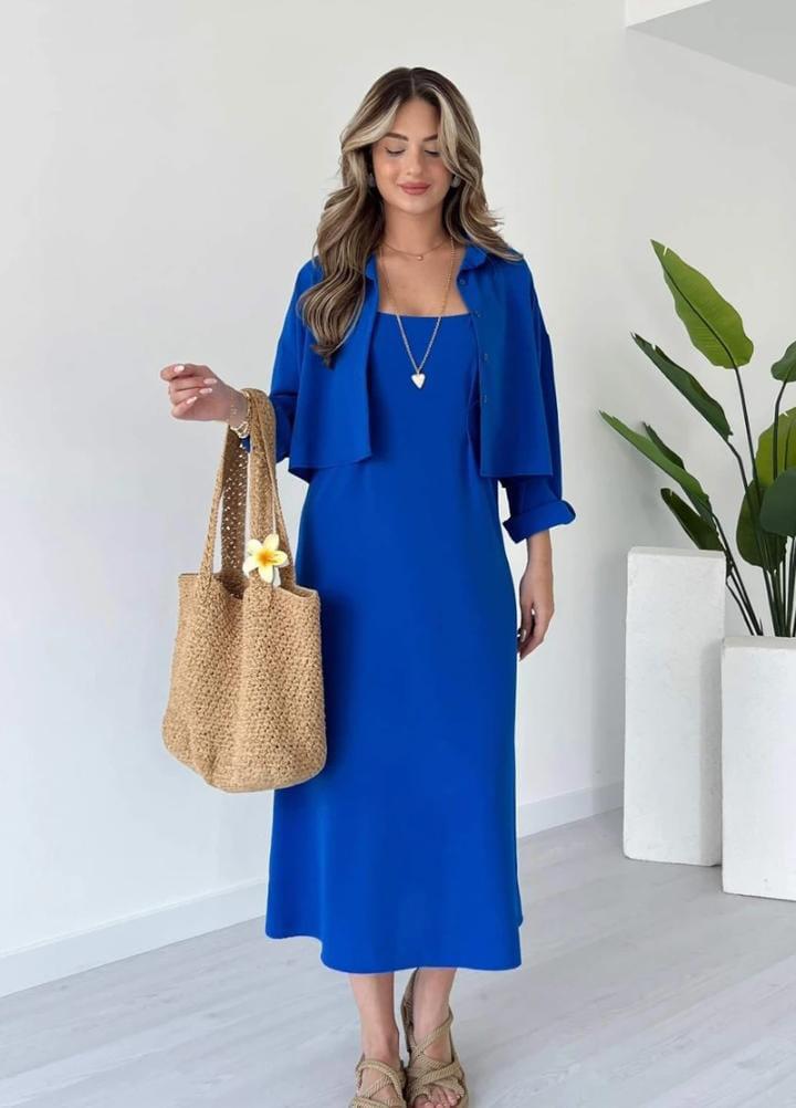 Noor-e-Haseen 2-Piece Maxy and Coat Set