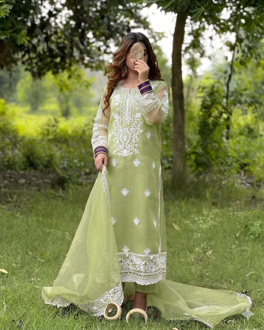 Zarrar 3-Piece Embroidered Suit