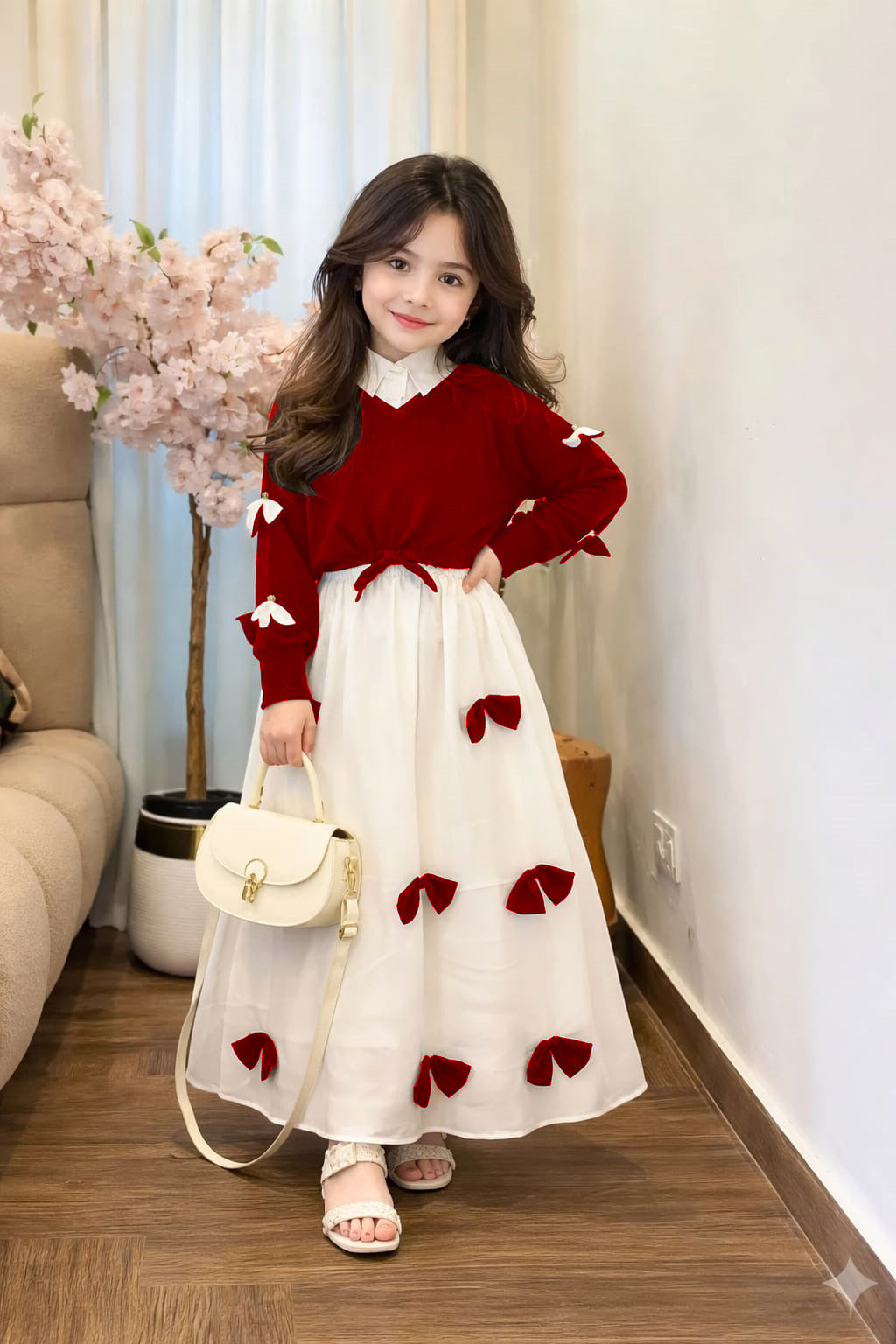 Kids Bow Western Maxy With Top