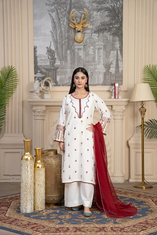 Noor-e-Husn 3-Piece Embroidered Suit