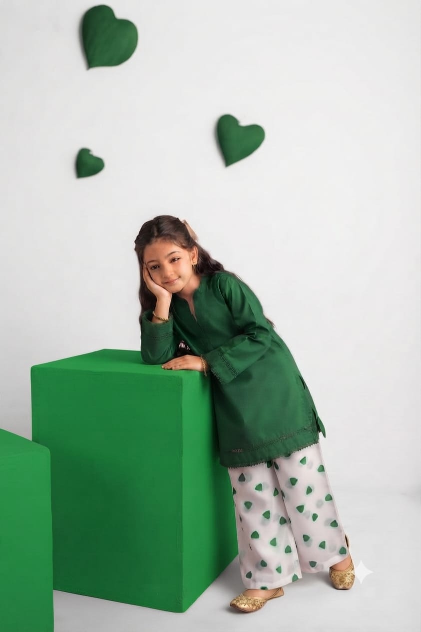 Kids Sweet Heart 2-Piece Co-ord Set