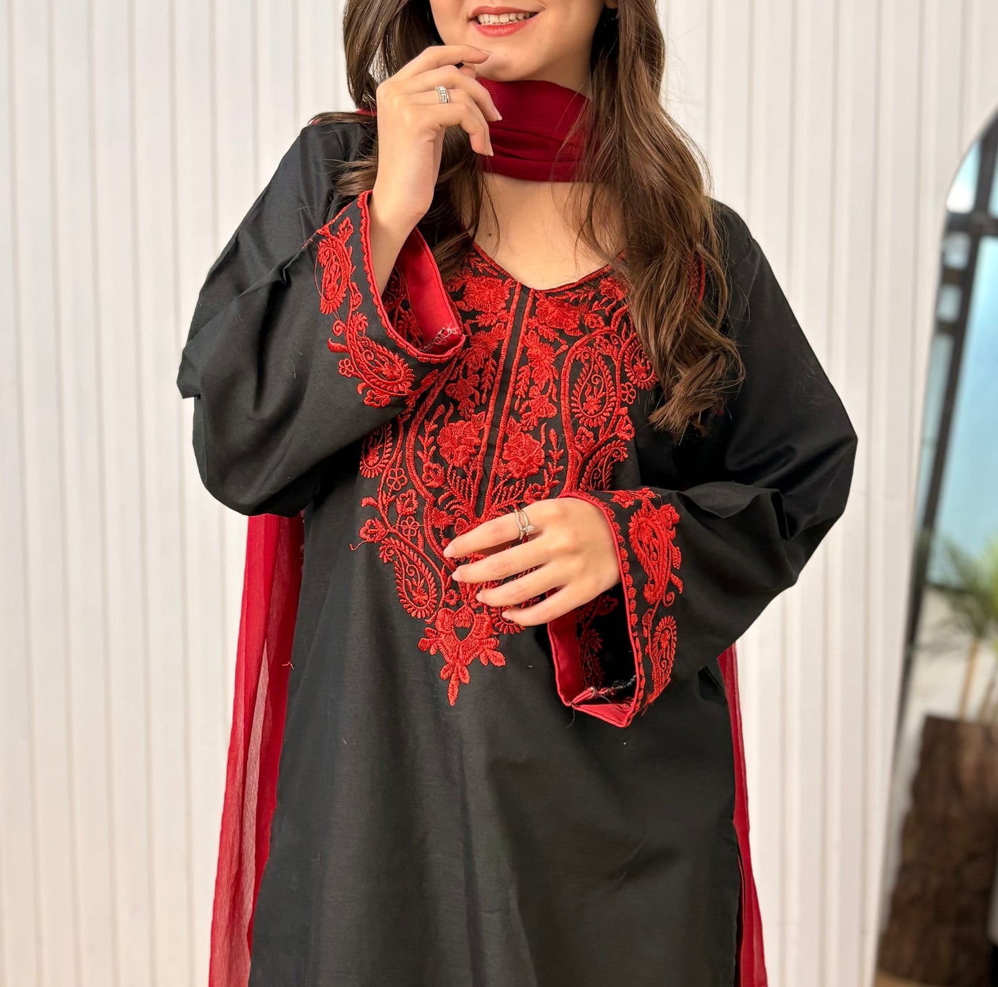 Nayab 3-Piece Embroidered Suit