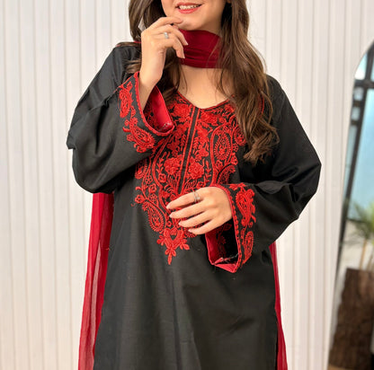 Nayab 3-Piece Embroidered Suit