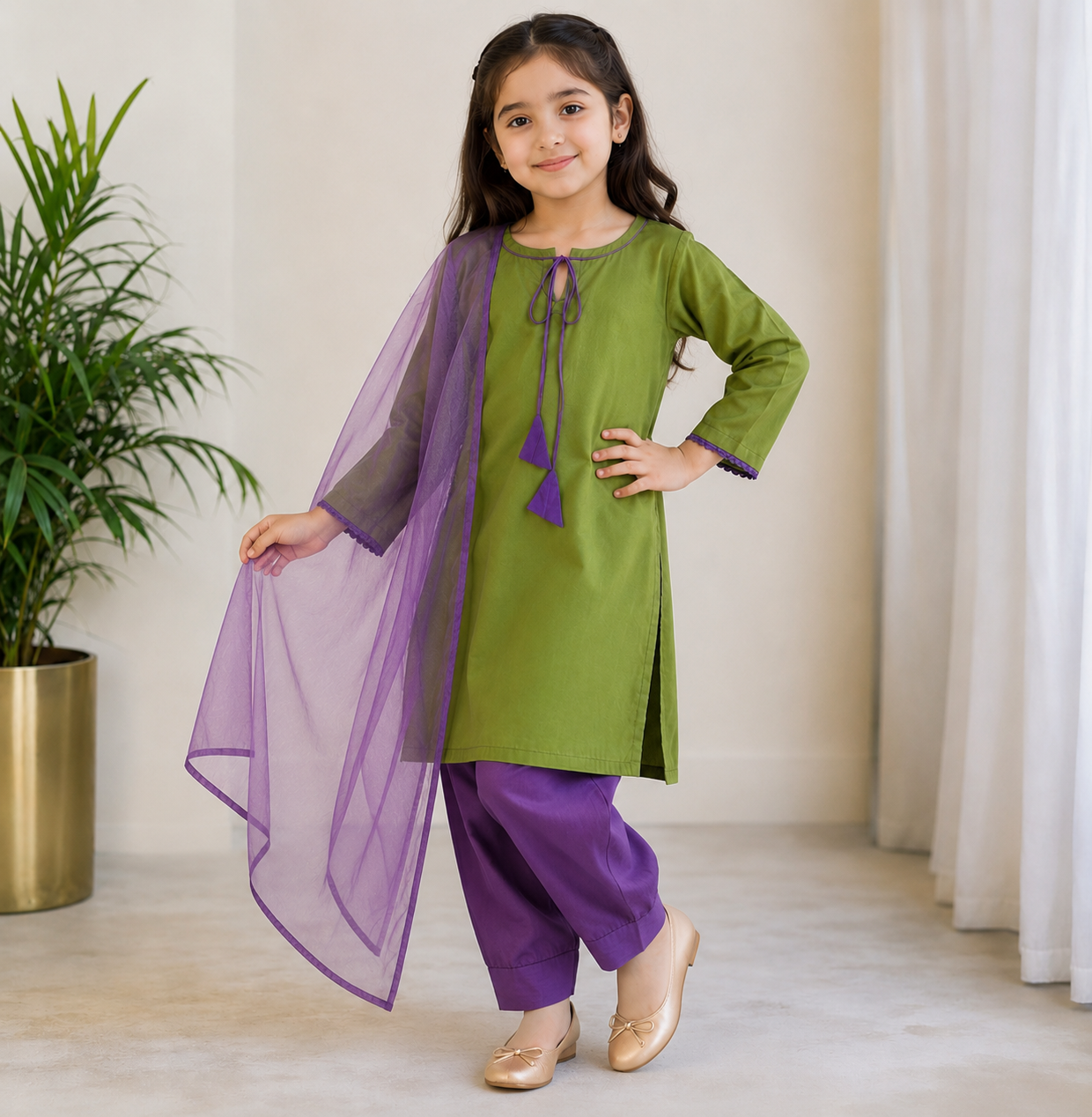 Pastel Grace Kids 3-Piece Suit
