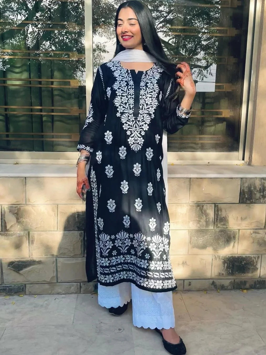 Indian Modest Embroidered Kurti