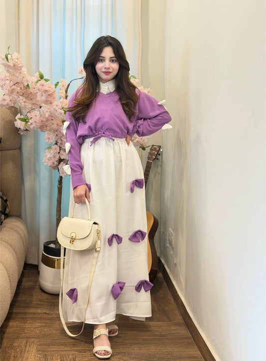 Nazakat 2-Piece Bow Maxy & Jacket