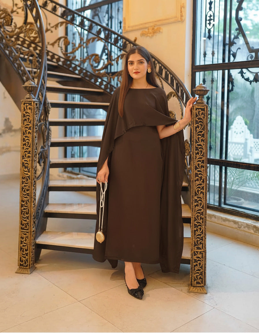 Khoobsurat Silk Cape Maxy