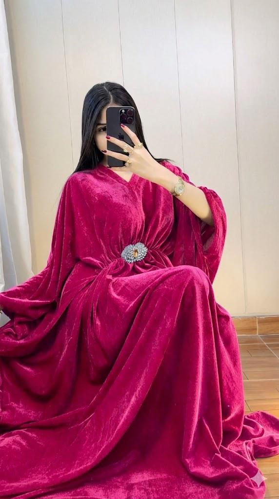 Mehar-e-Naz Velvet & Silk Kaftan
