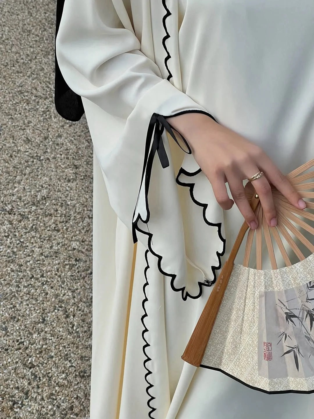 Classy Lace Work Abaya