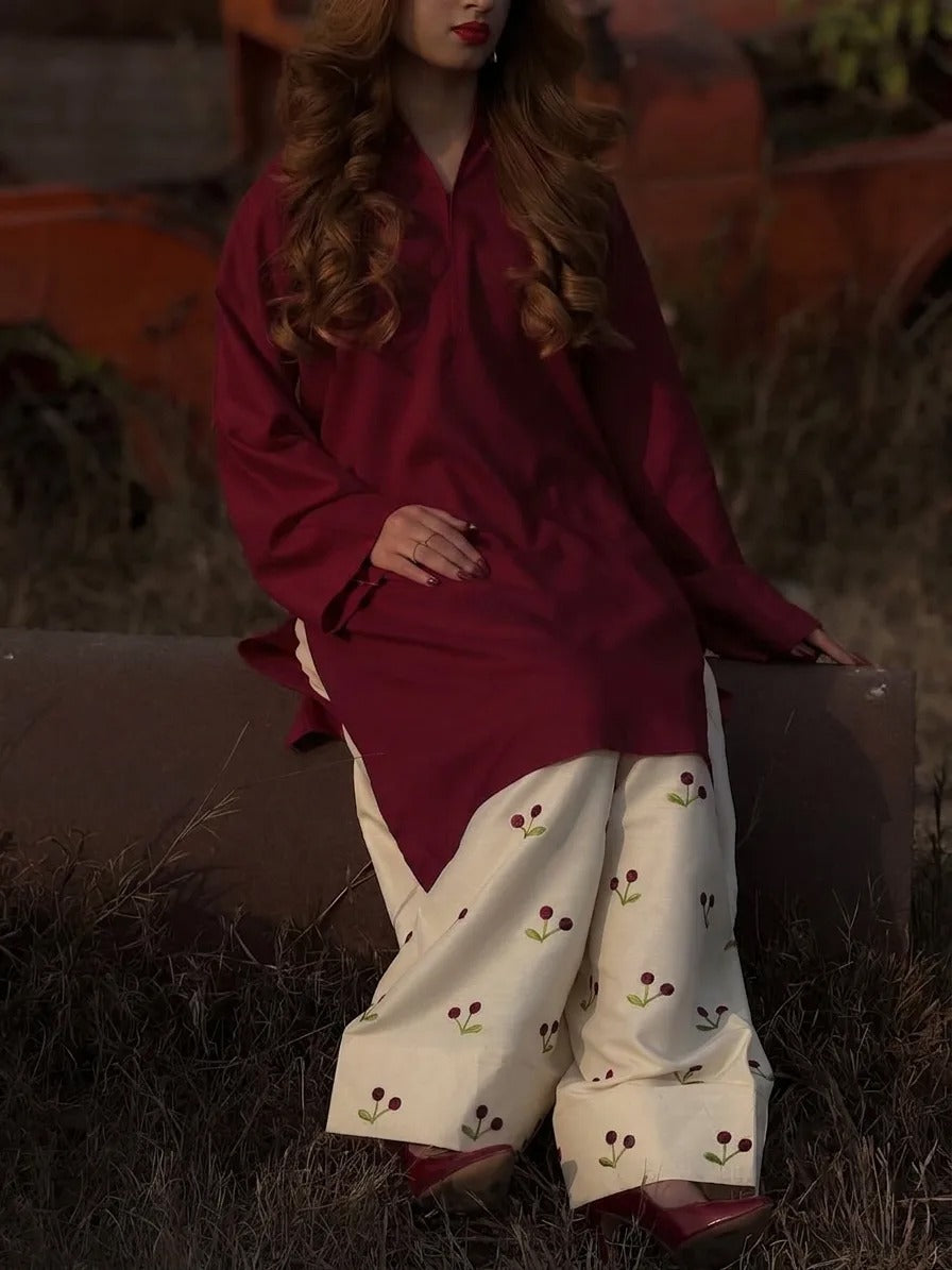Cherry 2-Piece Co-ord Set