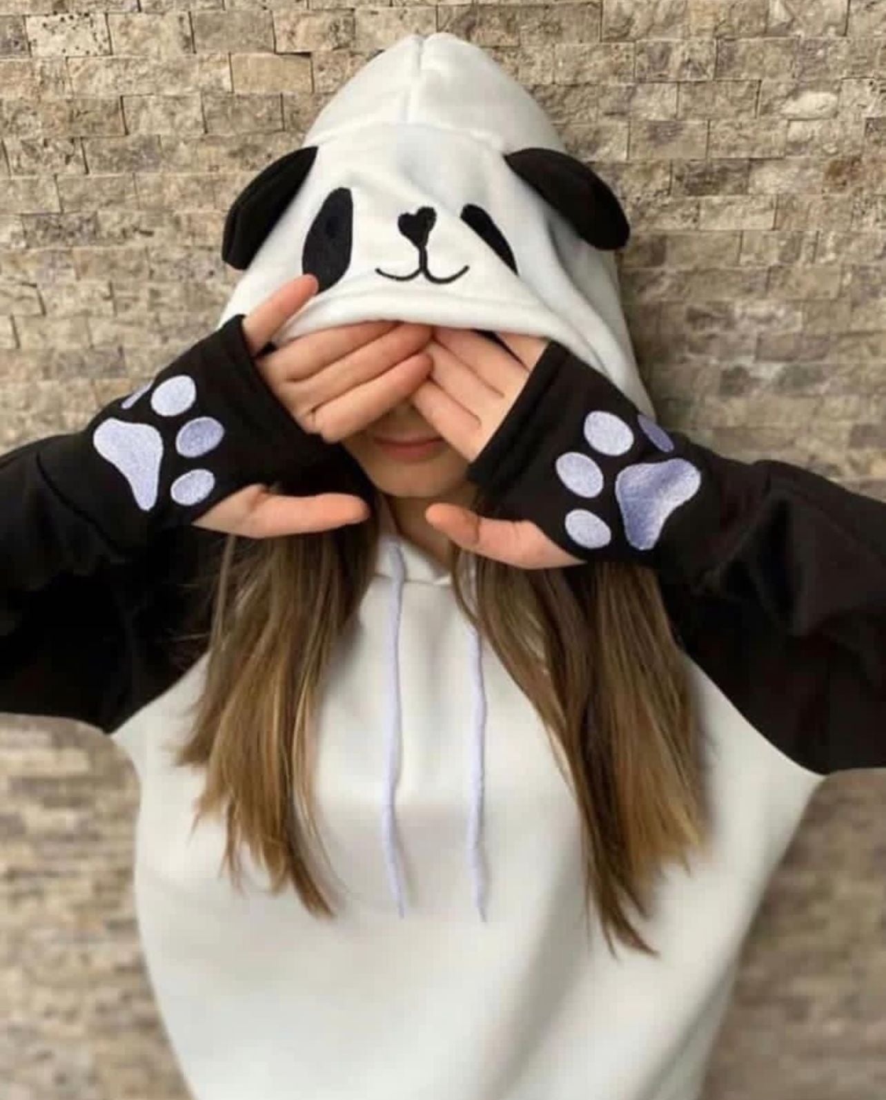 Panda Fleece Hoodie