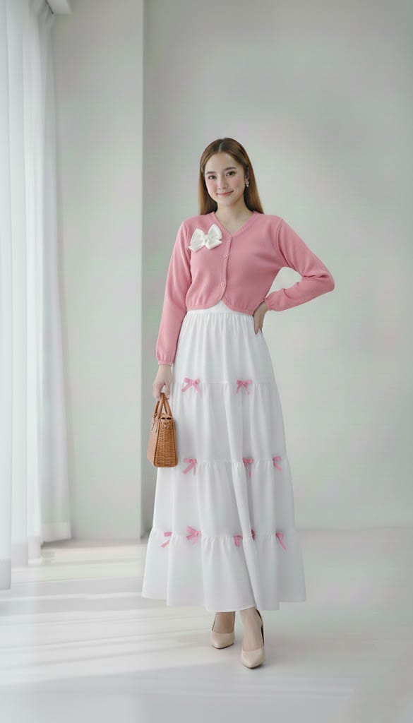 Noor-e-Zehra 2-Piece Bow Skirt and Top