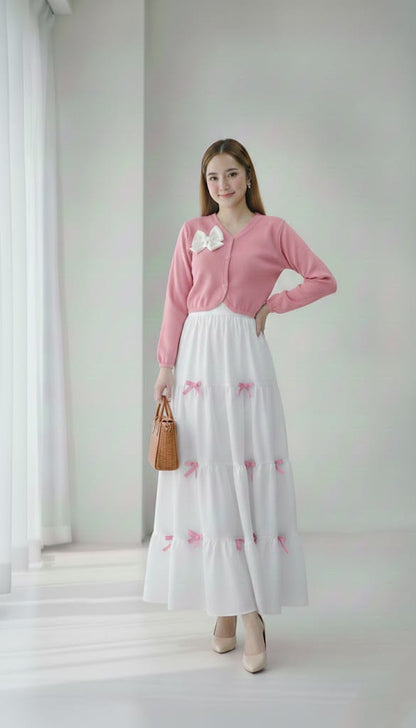 Noor-e-Zehra 2-Piece Bow Skirt and Top