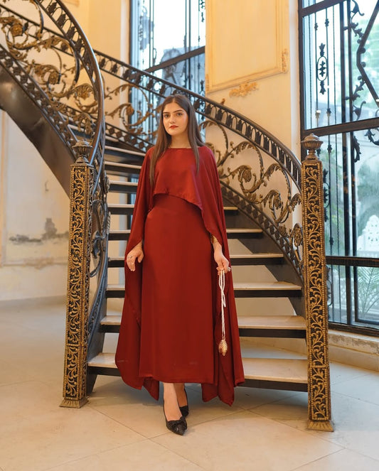 Laal Pari Western Silk Maxy