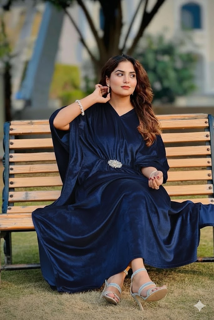 Mehar-e-Naz Velvet & Moonlight Kaftan