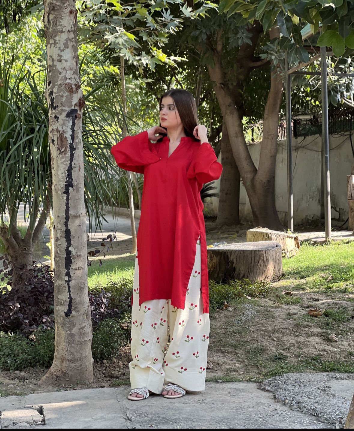 Cherry 2-Piece Farshi Shalwar Suit