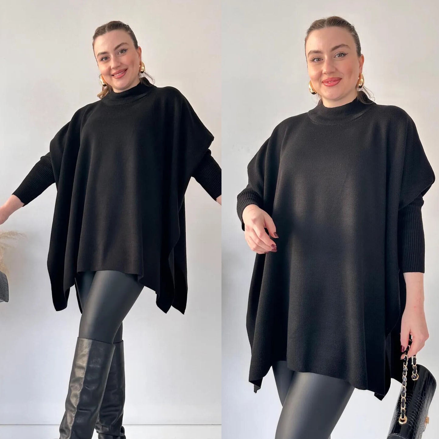 Libaas-e-Garam Bat-wing Poncho