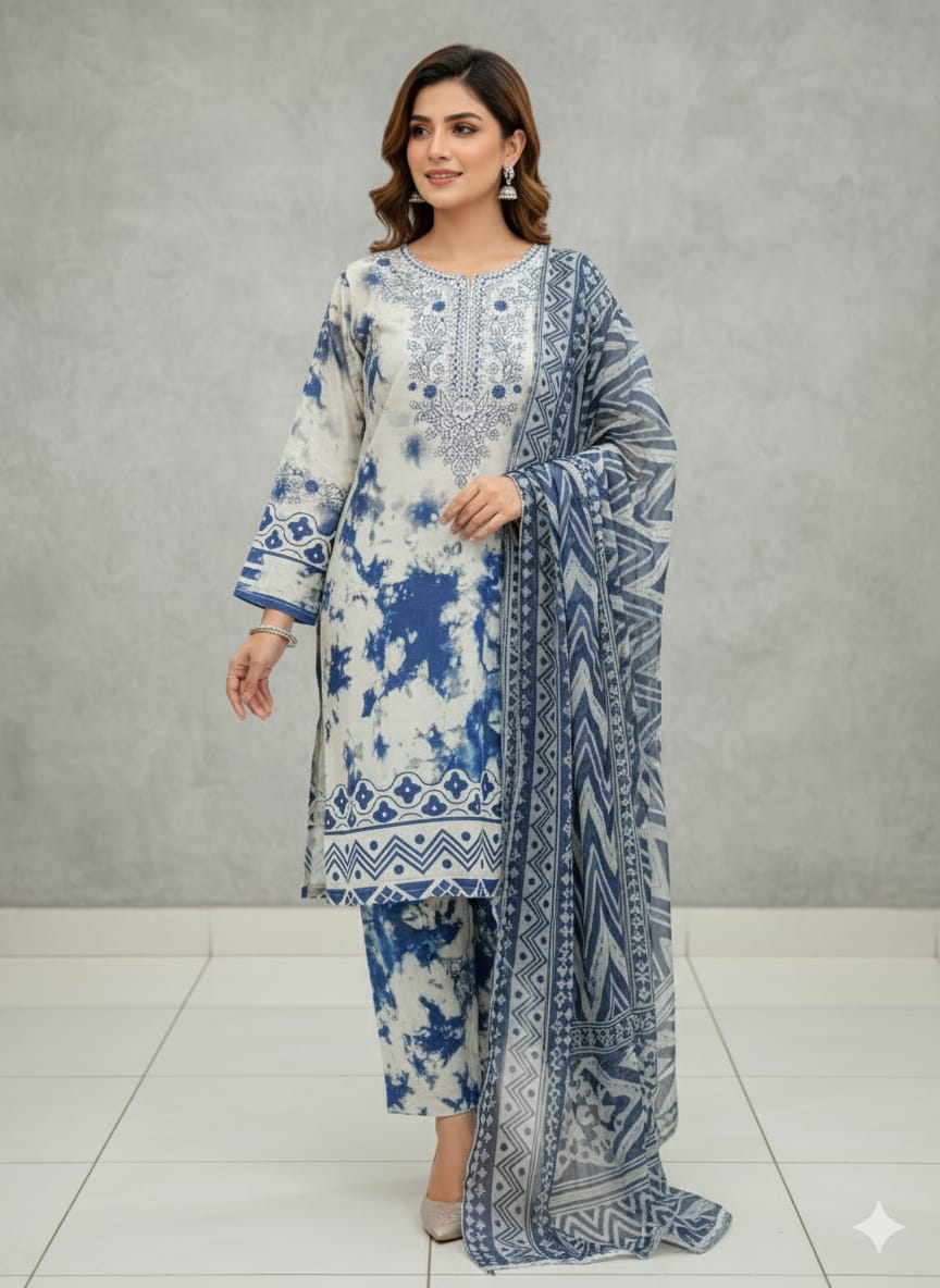 Mehr-e-Noor 3-Piece Suit