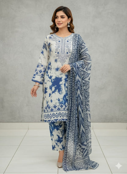 Mehr-e-Noor 3-Piece Suit