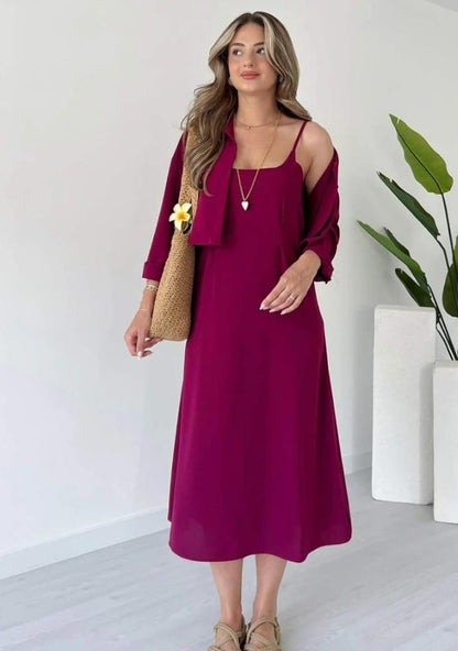 Noor-e-Haseen 2-Piece Maxy and Coat Set