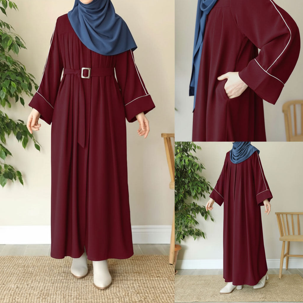 Nazhat Abaya with Belt & Stoller