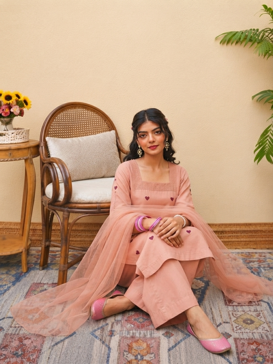 Peach Petal 3-Piece Suit